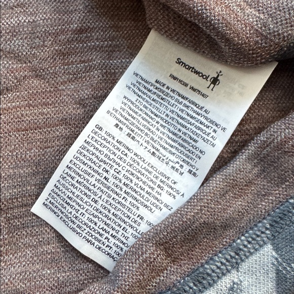 Smartwool crew neck Merino Wool base layer top Winter Sky floral women’s 1X NEW - Picture 6 of 8